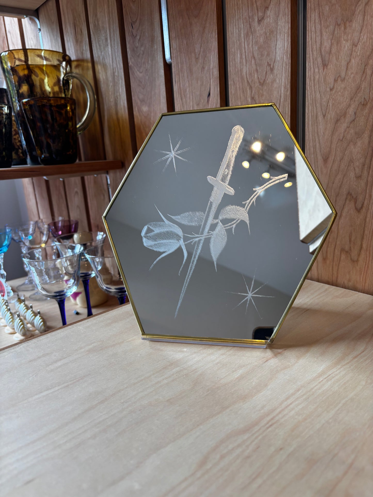 LUSTUCRU Sword and Rose Mirror