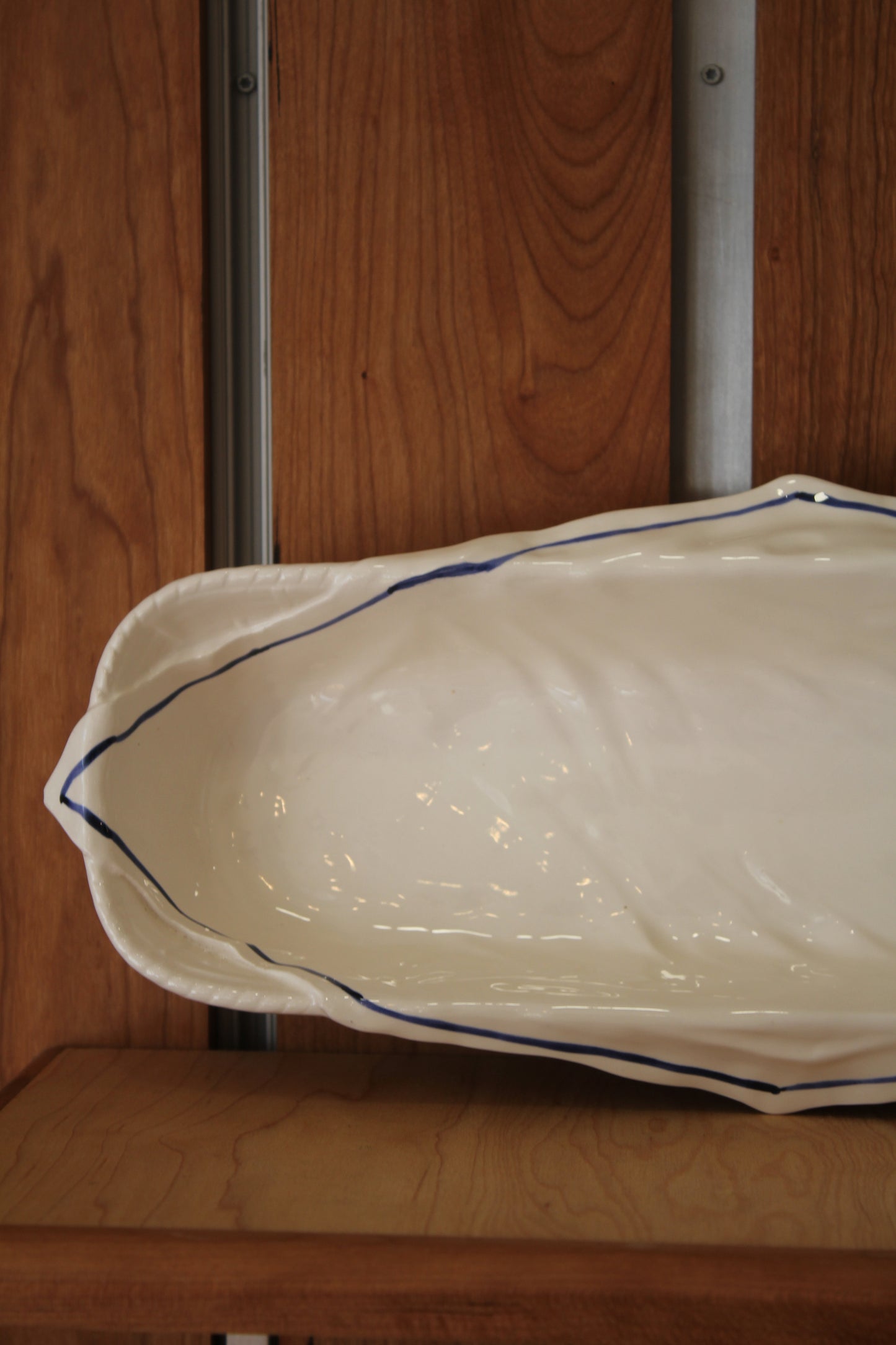 Ceramic Faux Napkin Bread Dish
