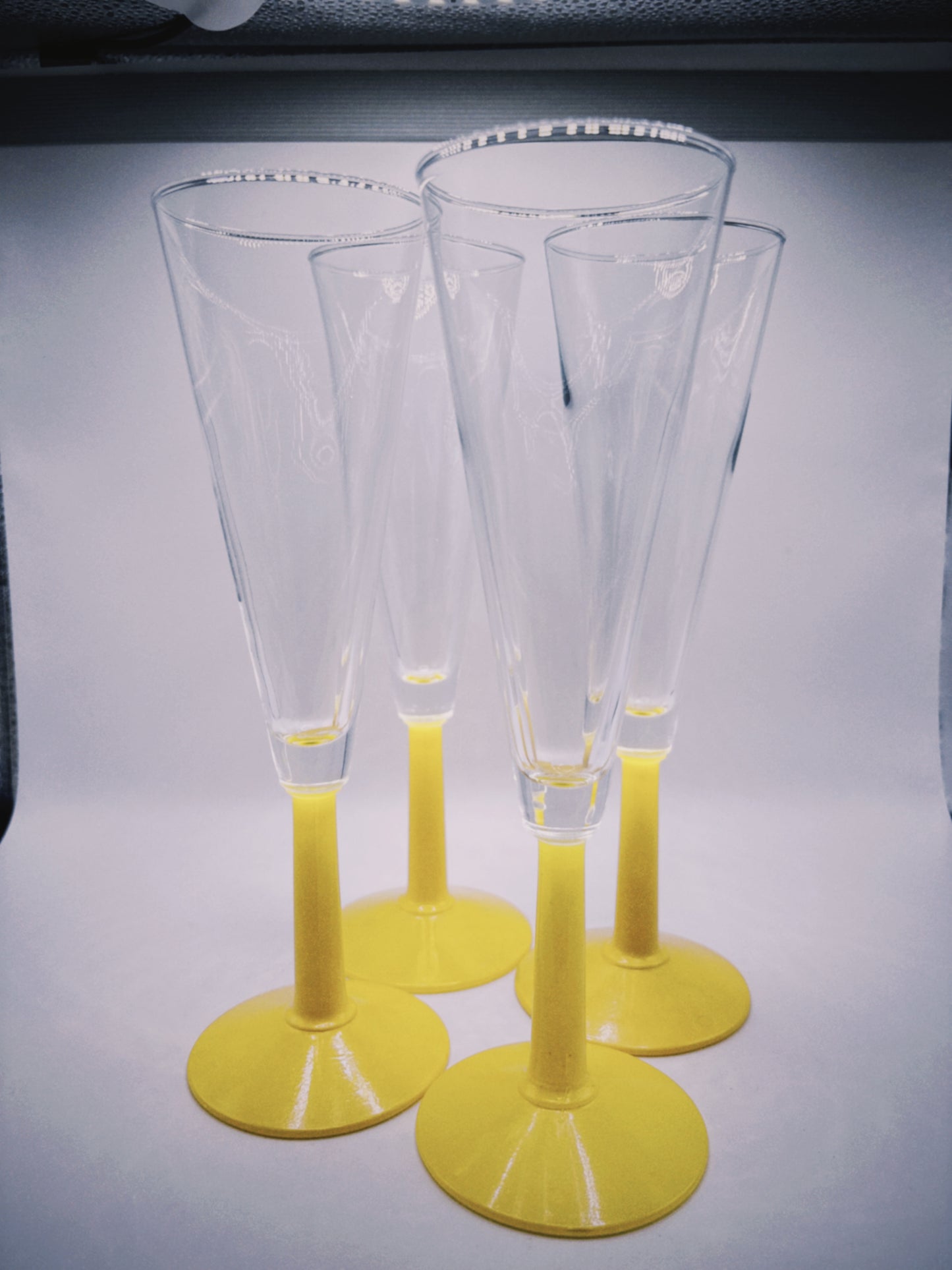 Yellow Stem Tall Glasses (Set of 4)