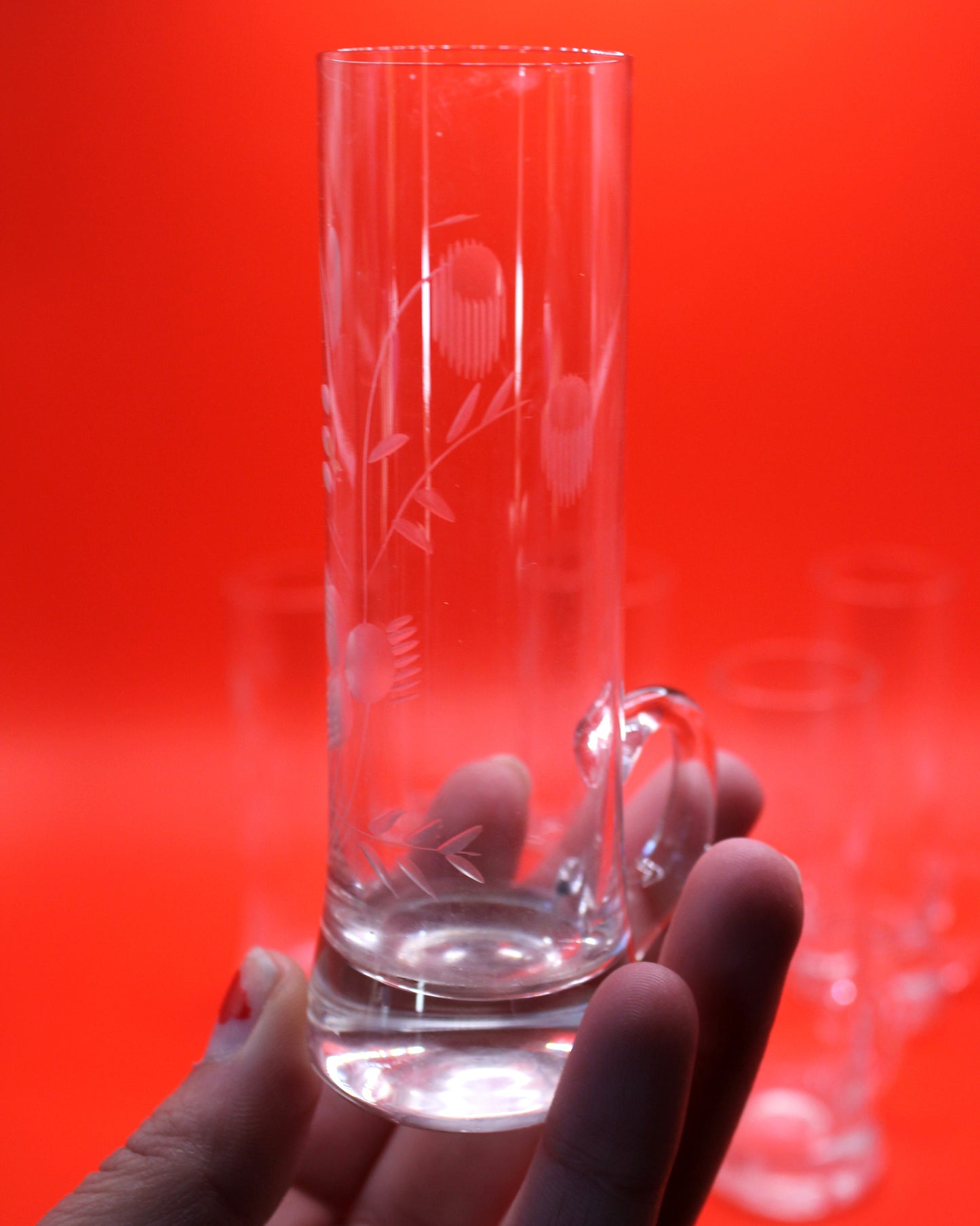 Hand Blown Crystal Irish Coffee Glasses