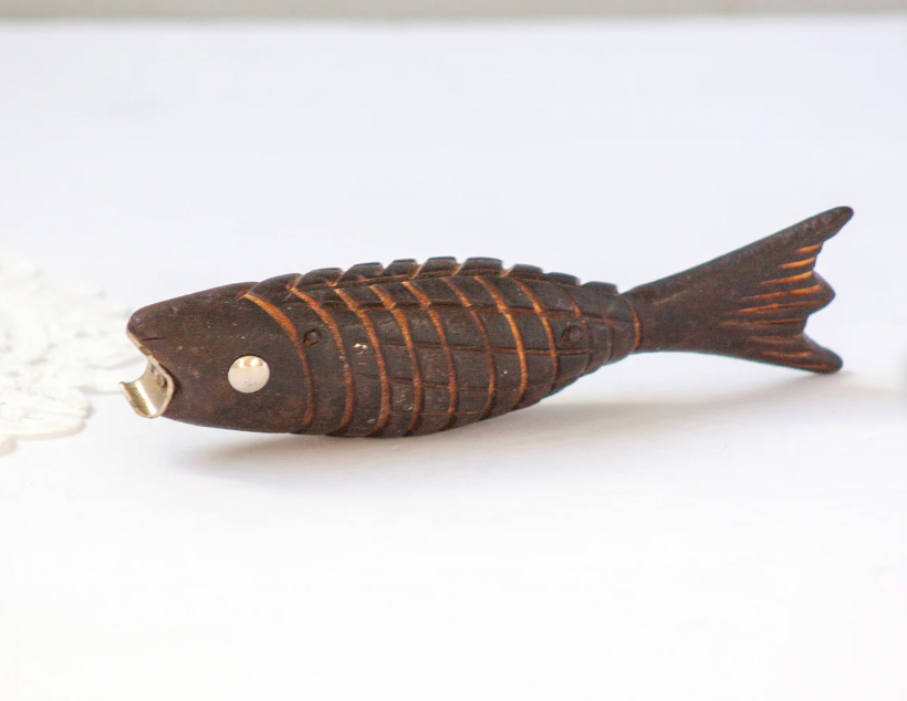 Carved Wooden Fish Bottle Opener