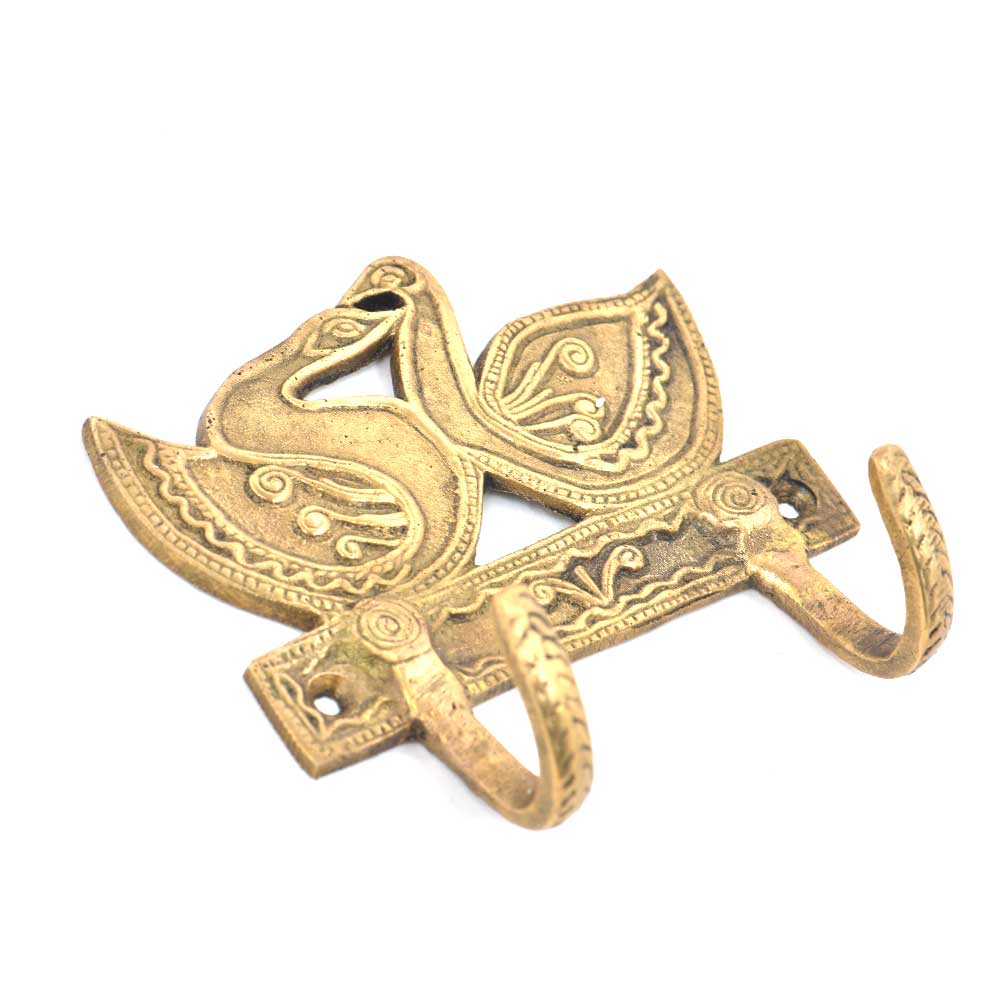 1 Piece Couple Swan Cute Coat Hooks Purse Hanger for Wall