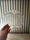Clear Scalloped Desert Plates (sold indivually)