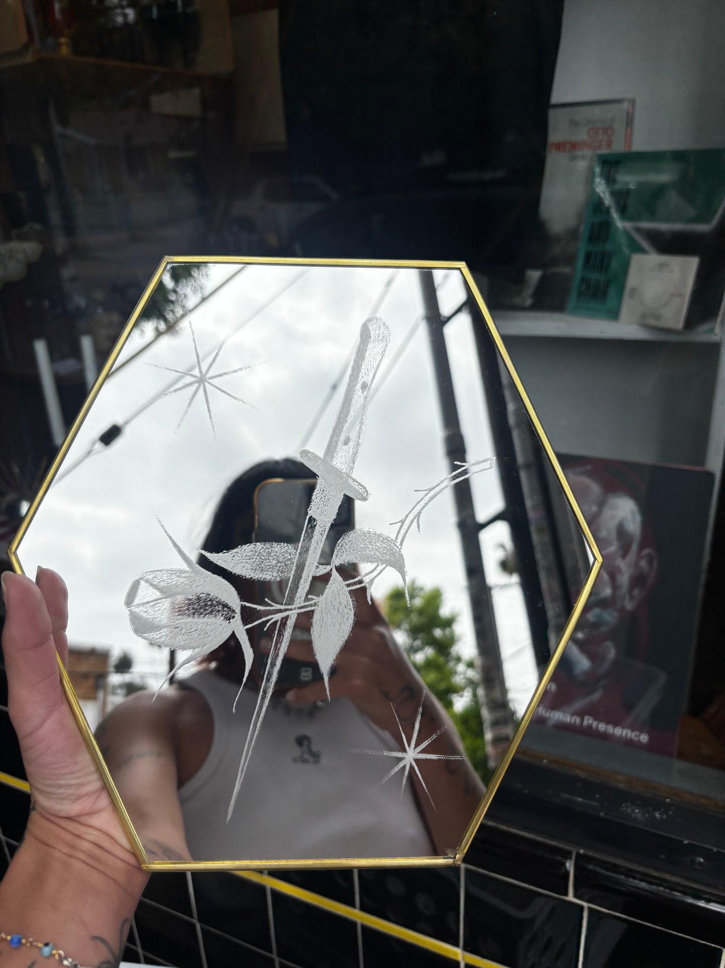 LUSTUCRU Sword and Rose Mirror