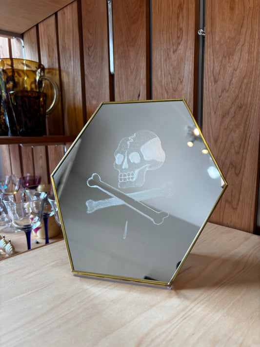 LUSTUCRU Skull n Crossbones Mirror