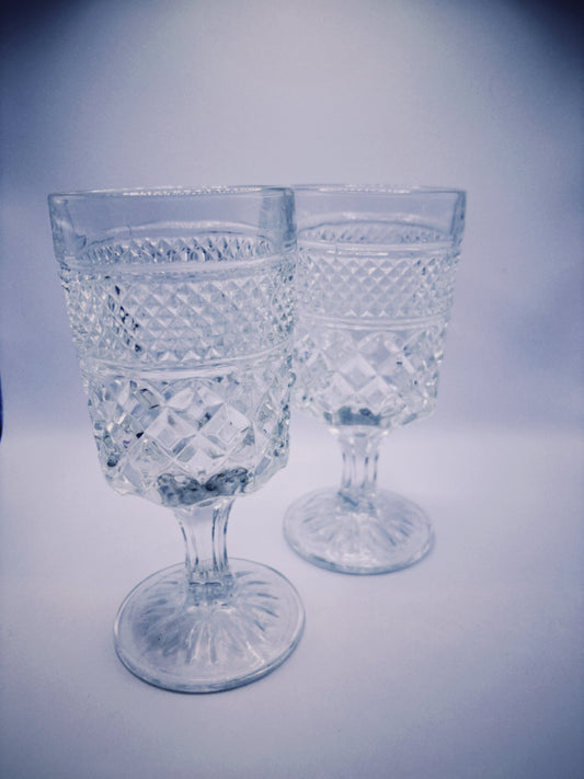 Clear Glass Goblet (Set of 2)