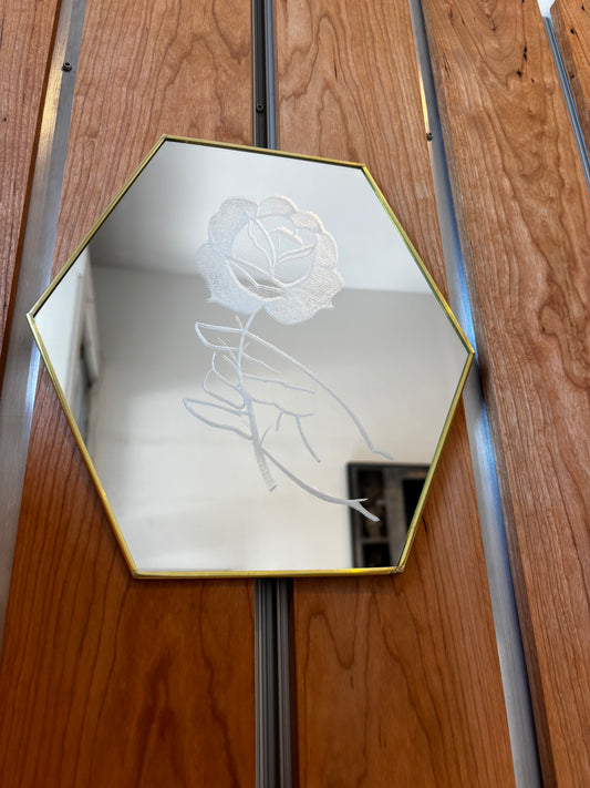 LUSTUCRU Rose in Hand Mirror