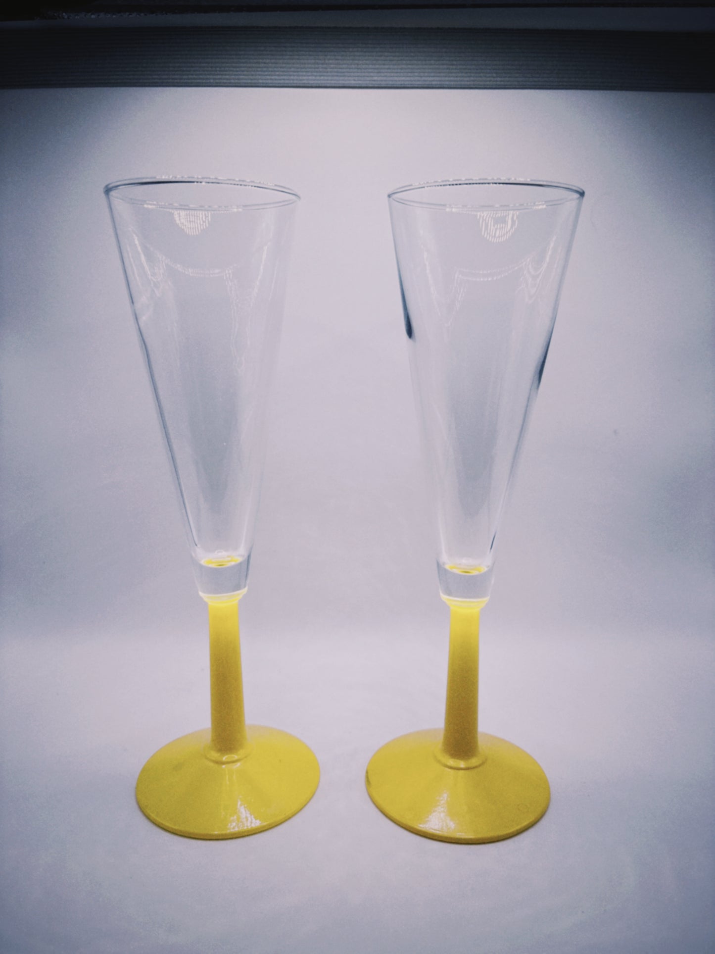 Yellow Stem Tall Glasses (Set of 4)