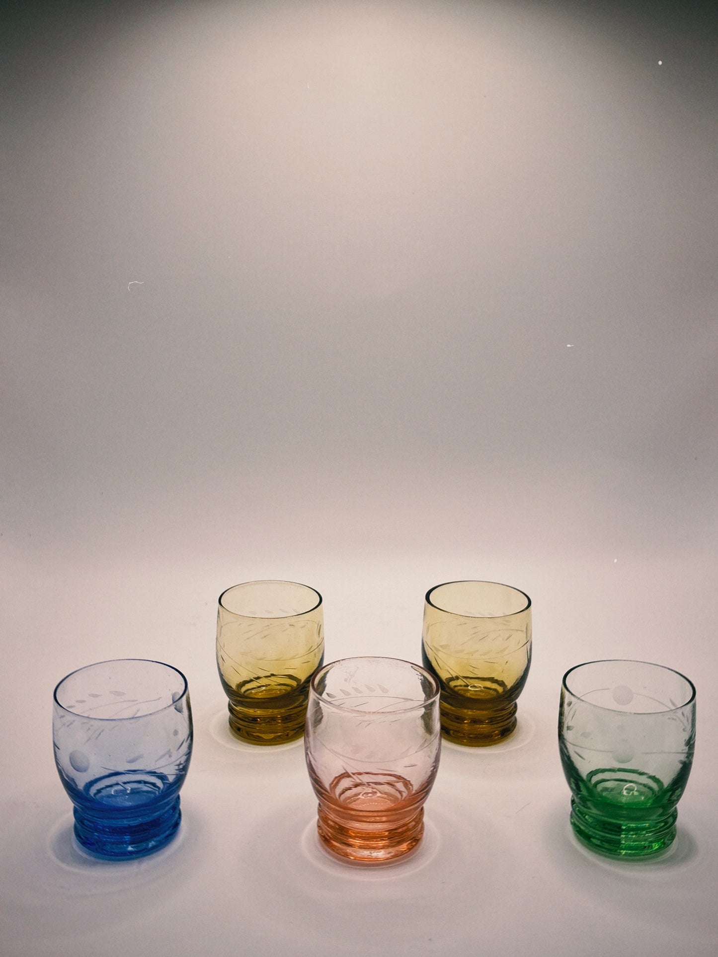 Mini Multicolored Shot Glasses