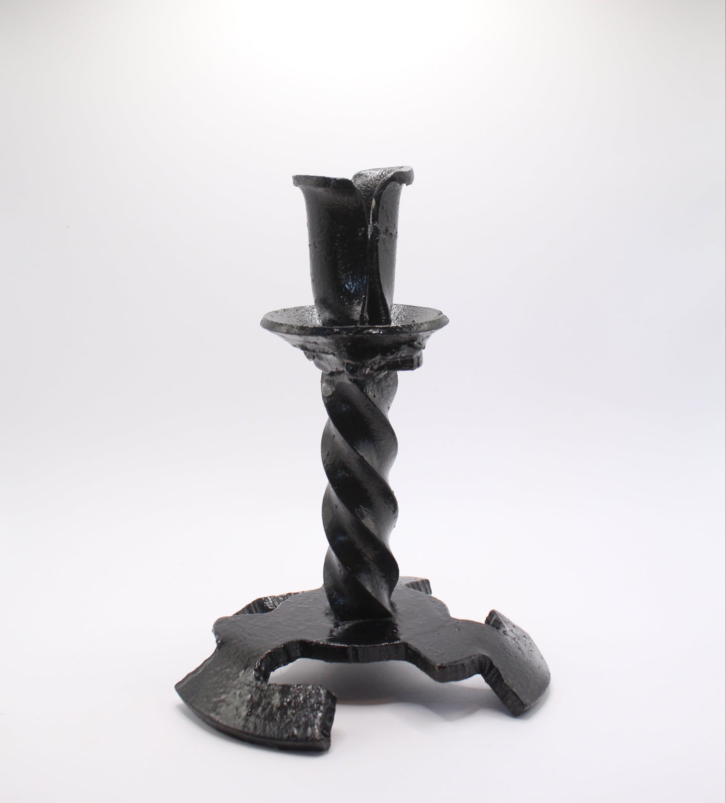 wrought iron twisted candle holder