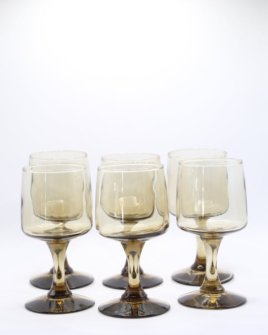 Smoked Wine Glass Set