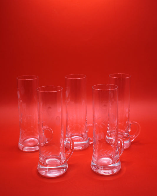 Hand Blown Crystal Irish Coffee Glasses
