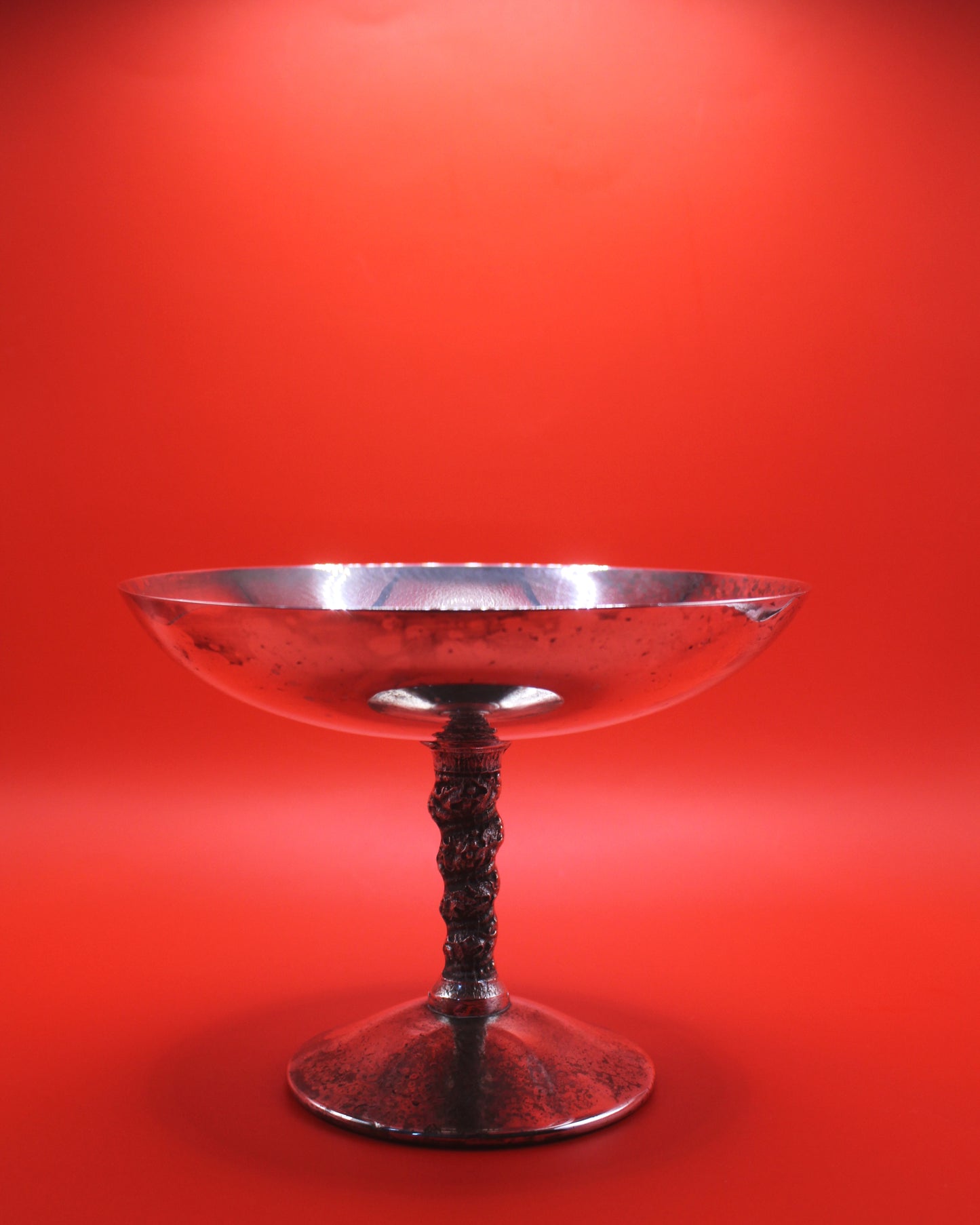 silver plated pedestal dish