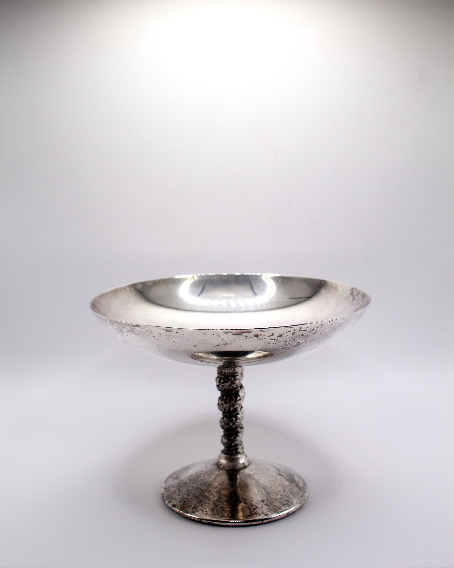 silver plated pedestal dish
