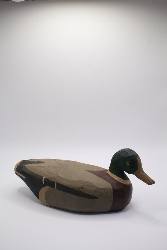 carved wooden mallard