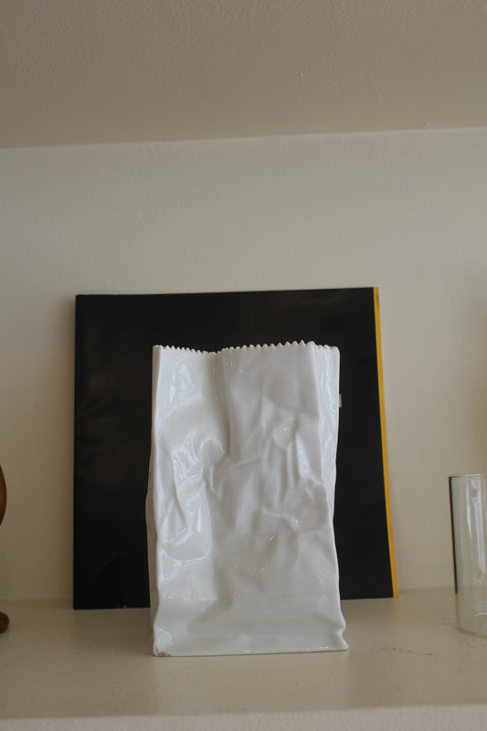 Faux Bag Vase
