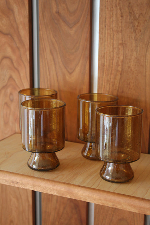 Amber Drinking Glasses (Sold Individually)