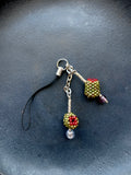 Bead Keychain - Double Olives