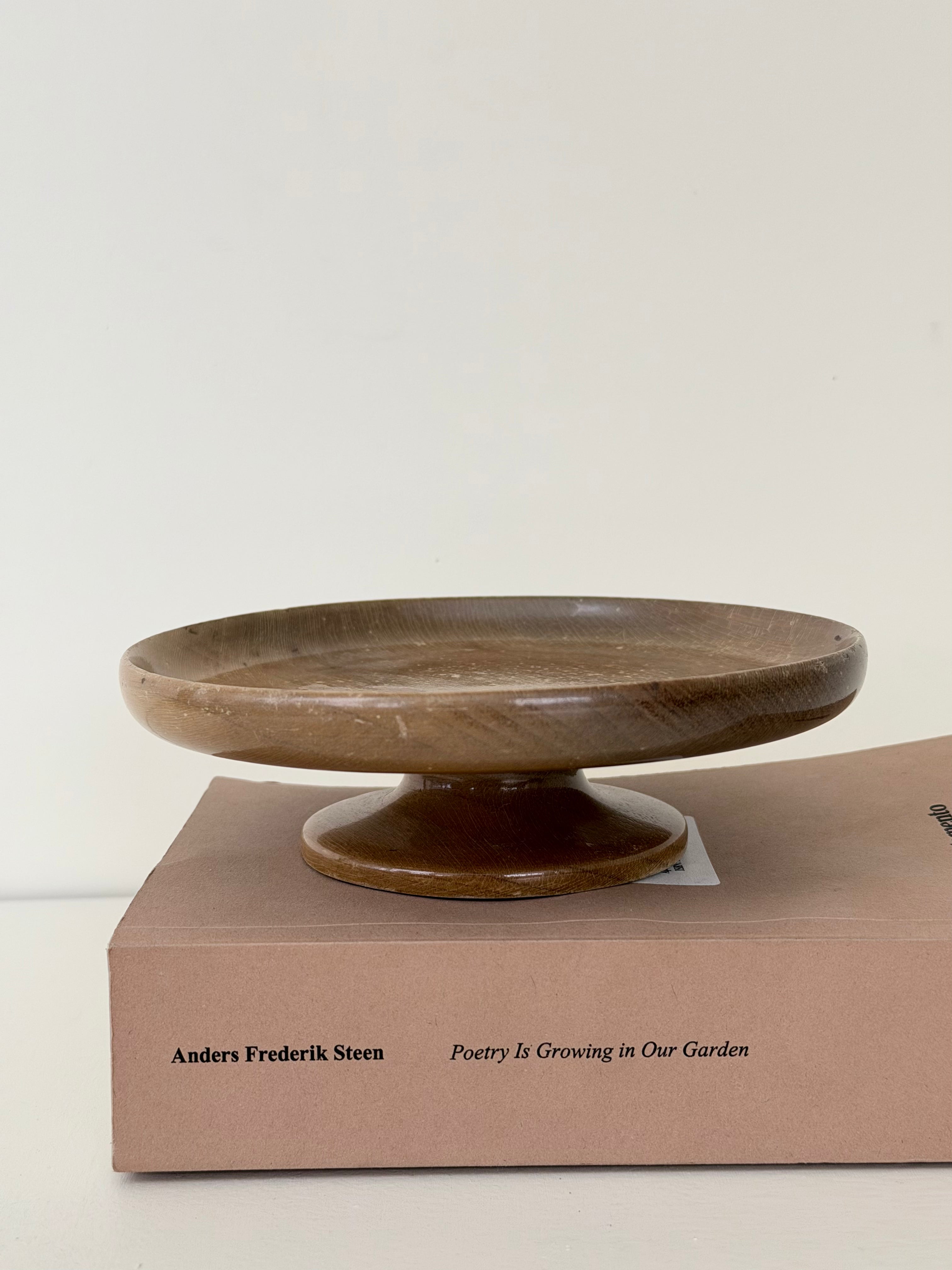 Beaumonts Myrtlewood Pedestal Tray
