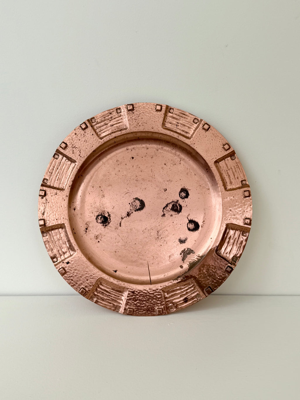 Brutalist Copper Wall Plate