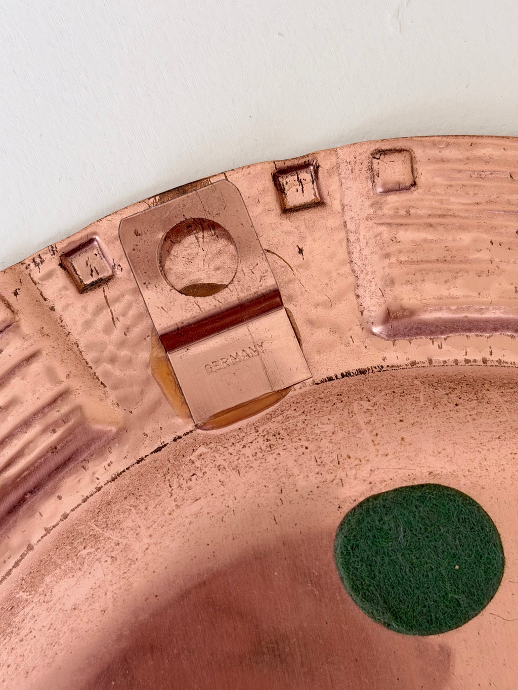 Brutalist Copper Wall Plate