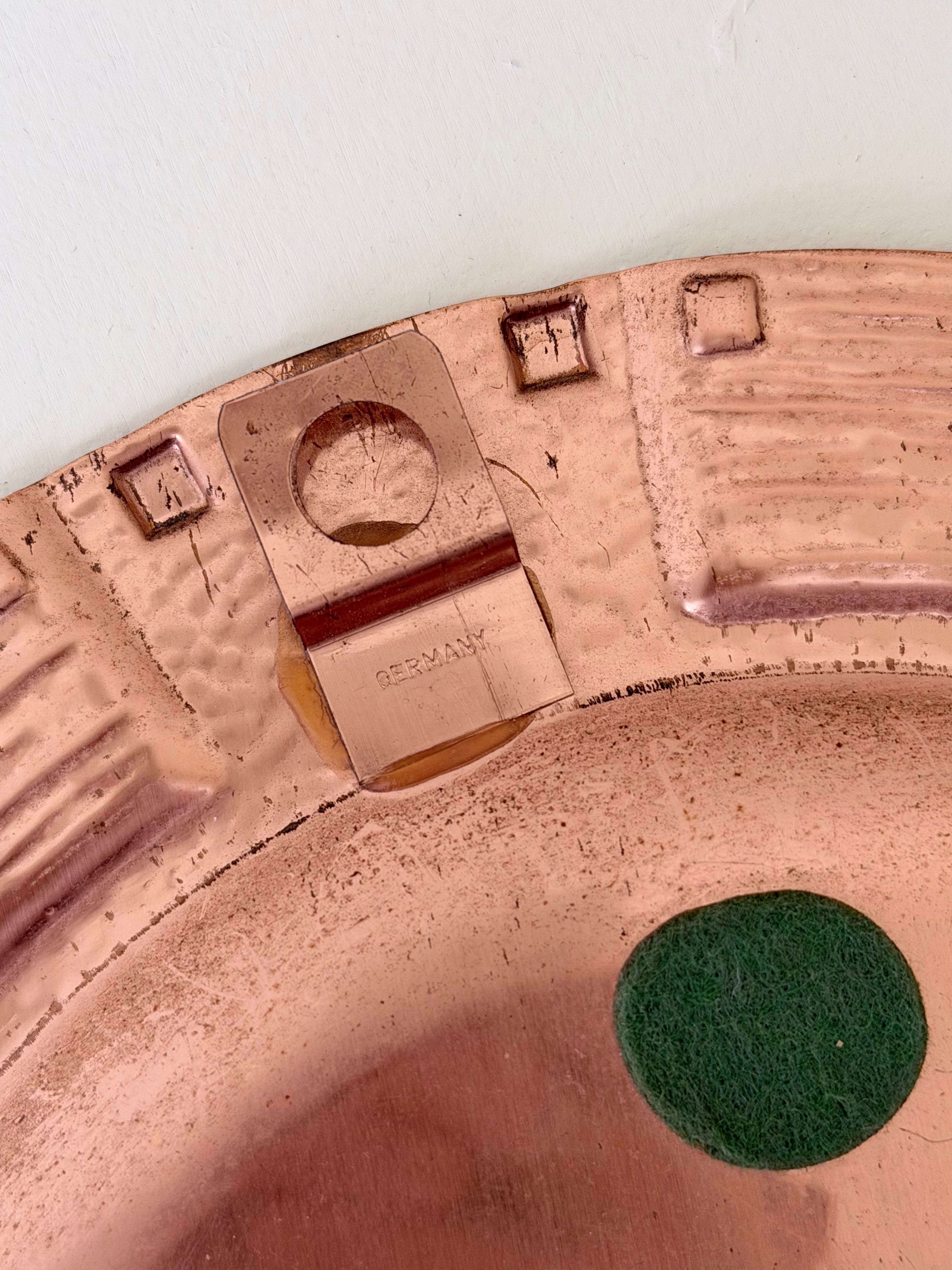 Brutalist Copper Wall Plate