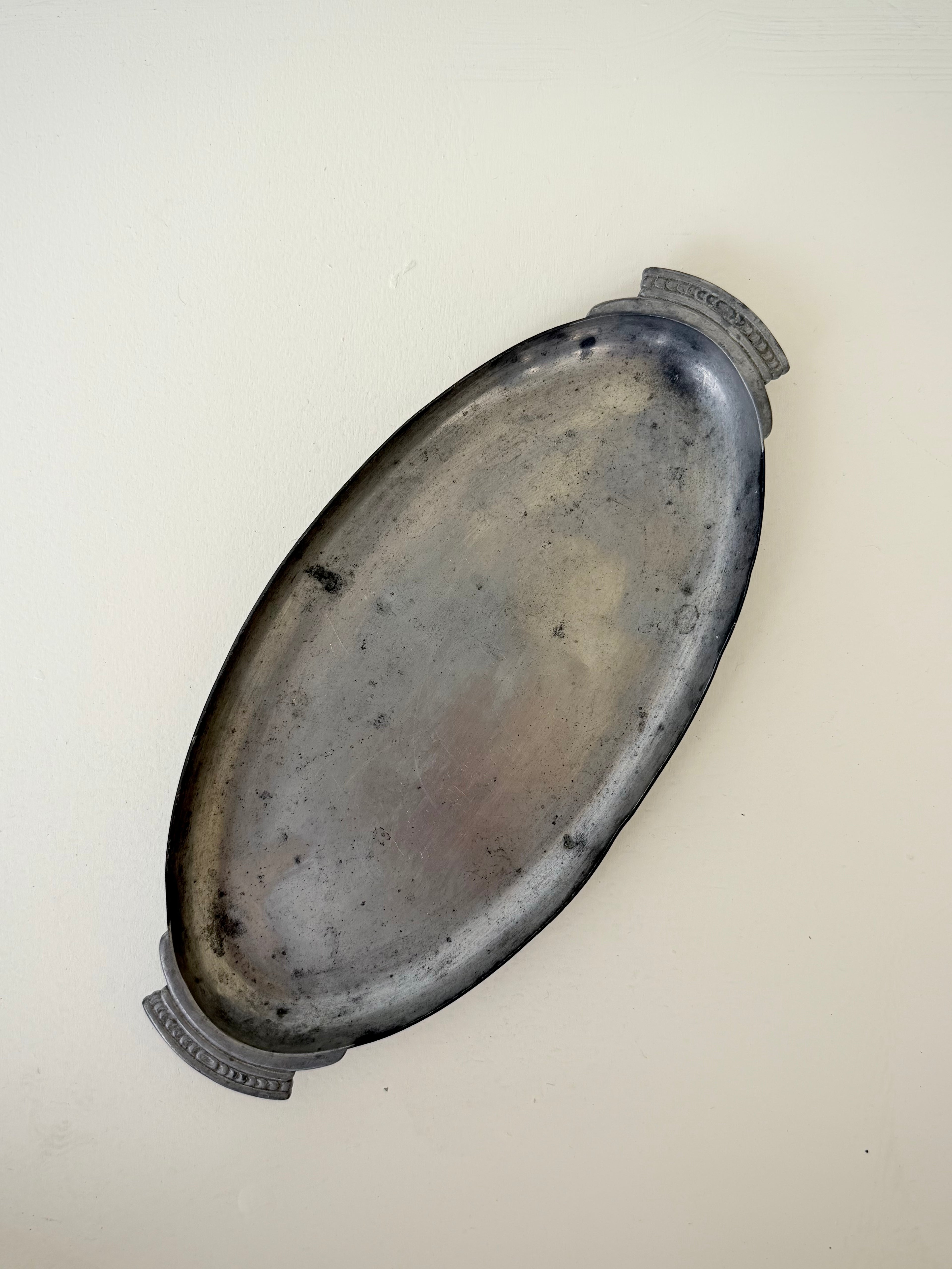 Pewter Brutalist Medium Tray