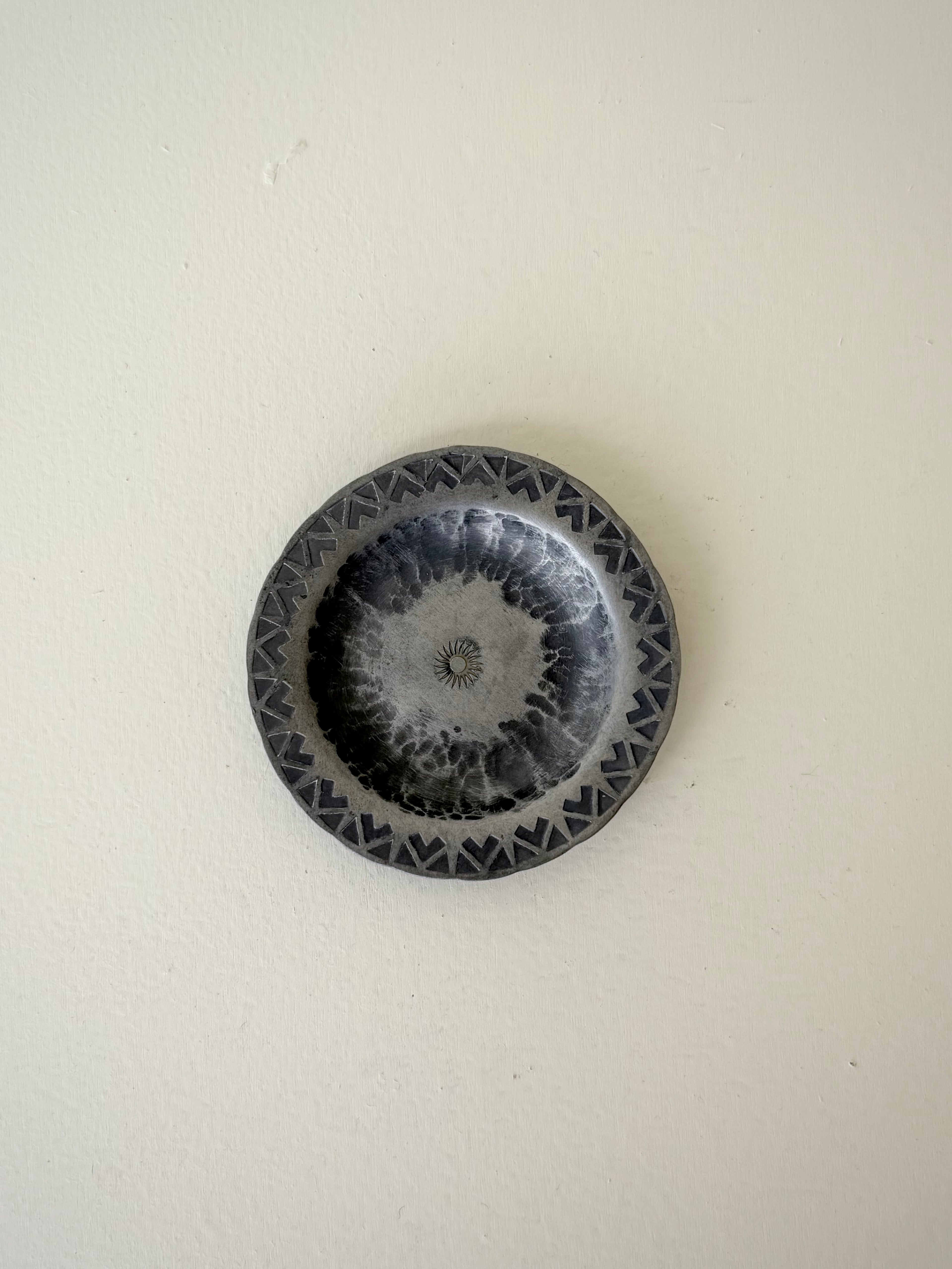 Pewter Brutalist Small Bowl