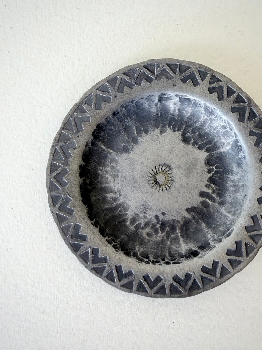 Pewter Brutalist Small Bowl
