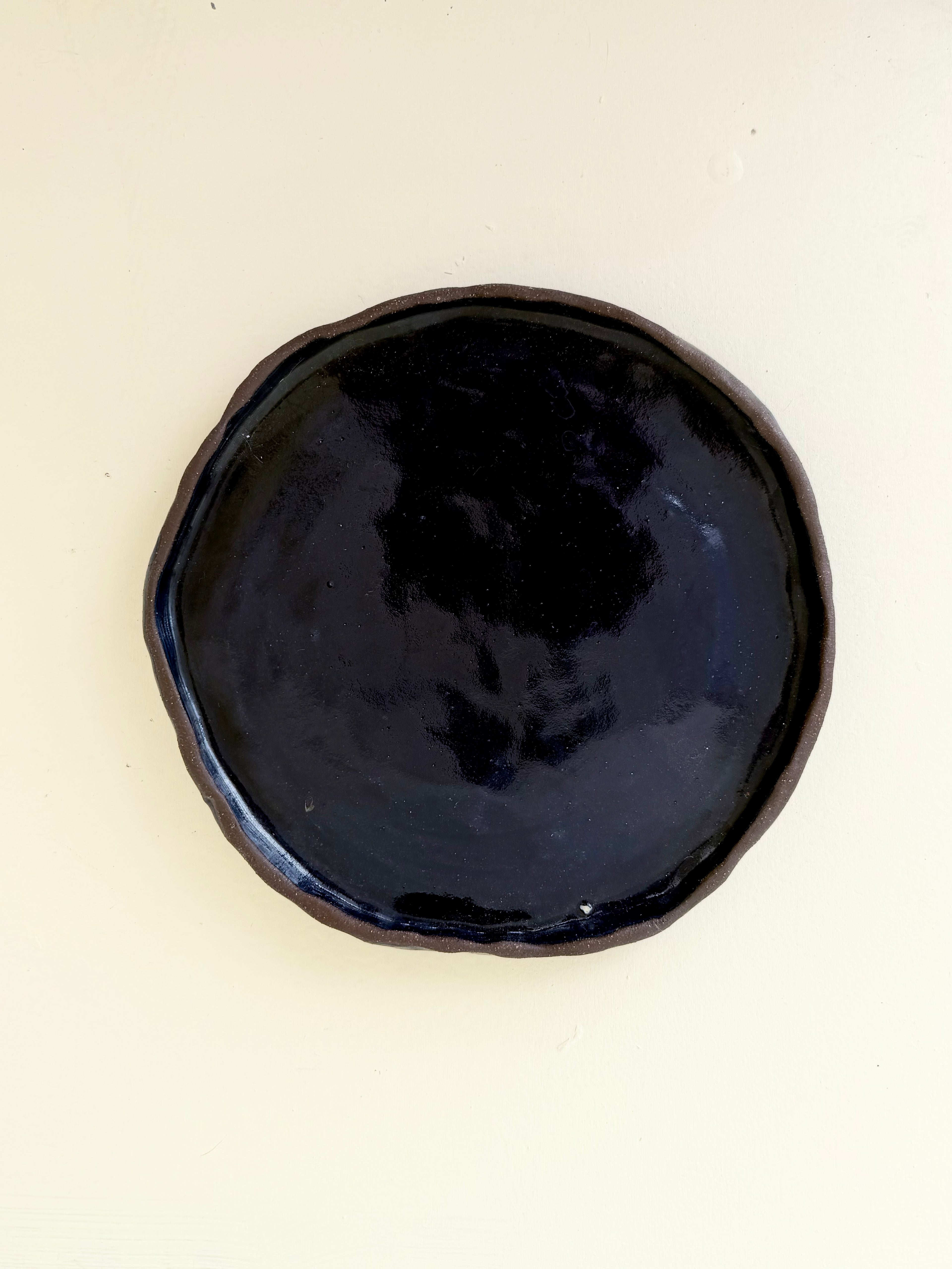 Blue Ceramic Plate Medium