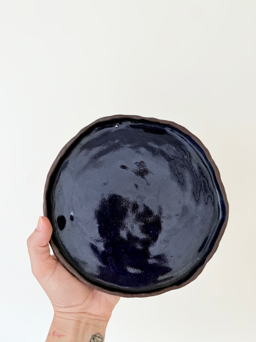 Blue Ceramic Plate Medium