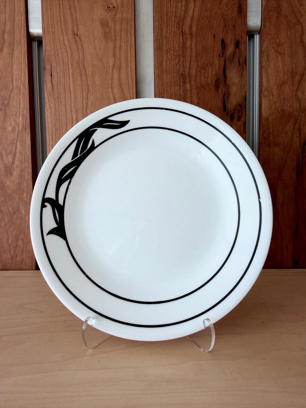 Corelle Black + White Dessert Plates (Sold Individually)