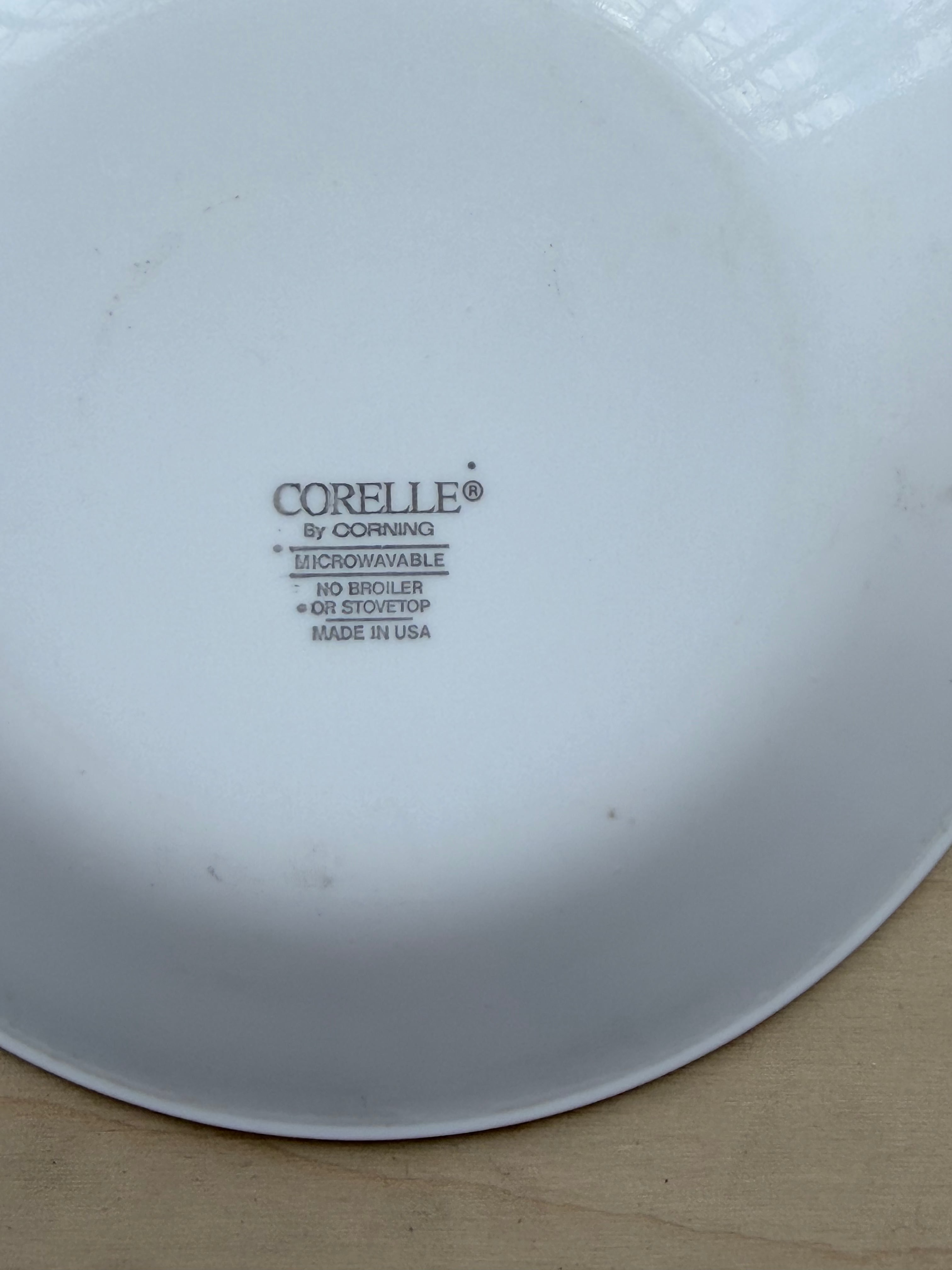 Corelle Black + White Dessert Plates (Sold Individually)