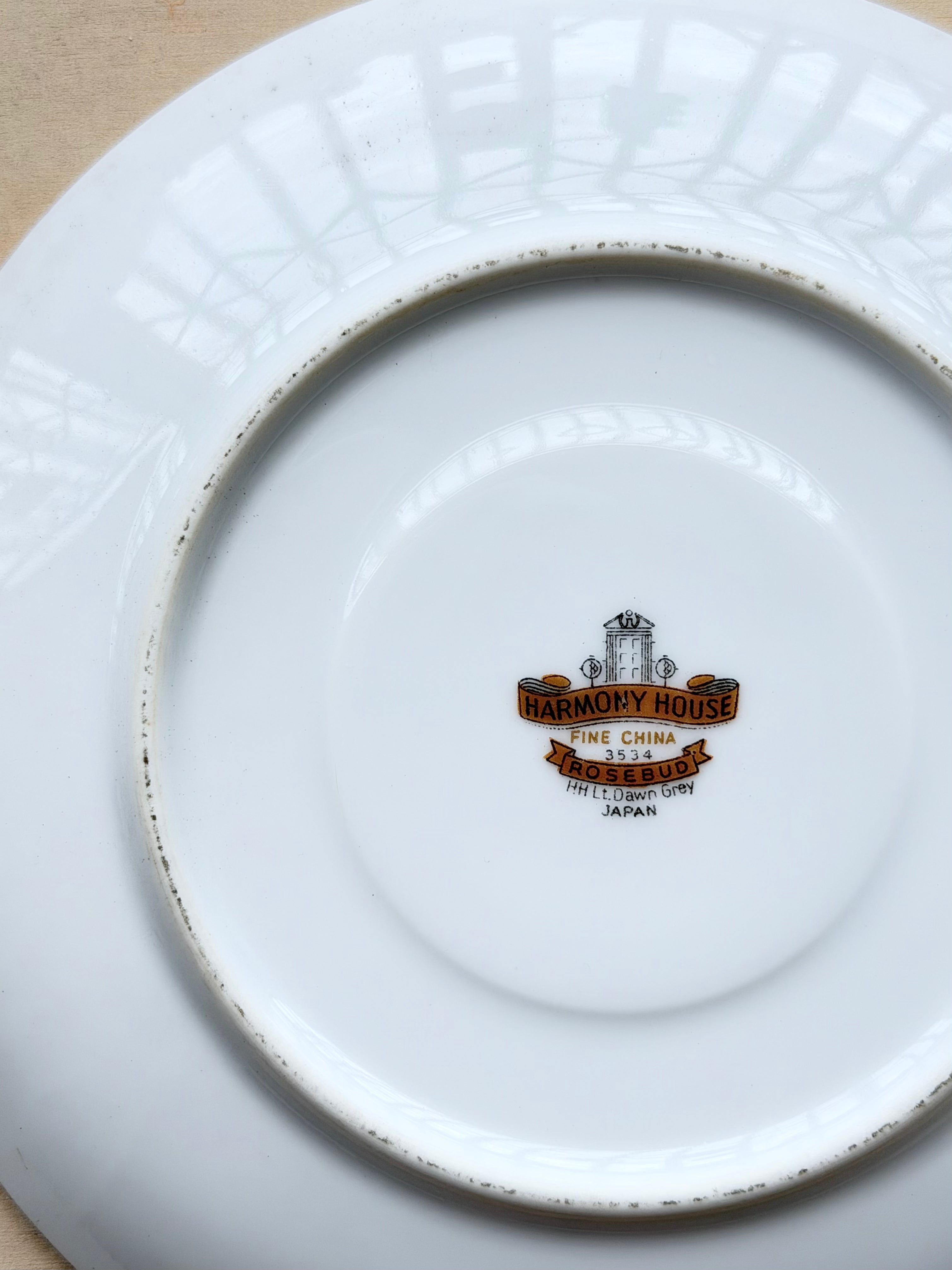 Harmony House Rosebud Saucers (Sold Individually)