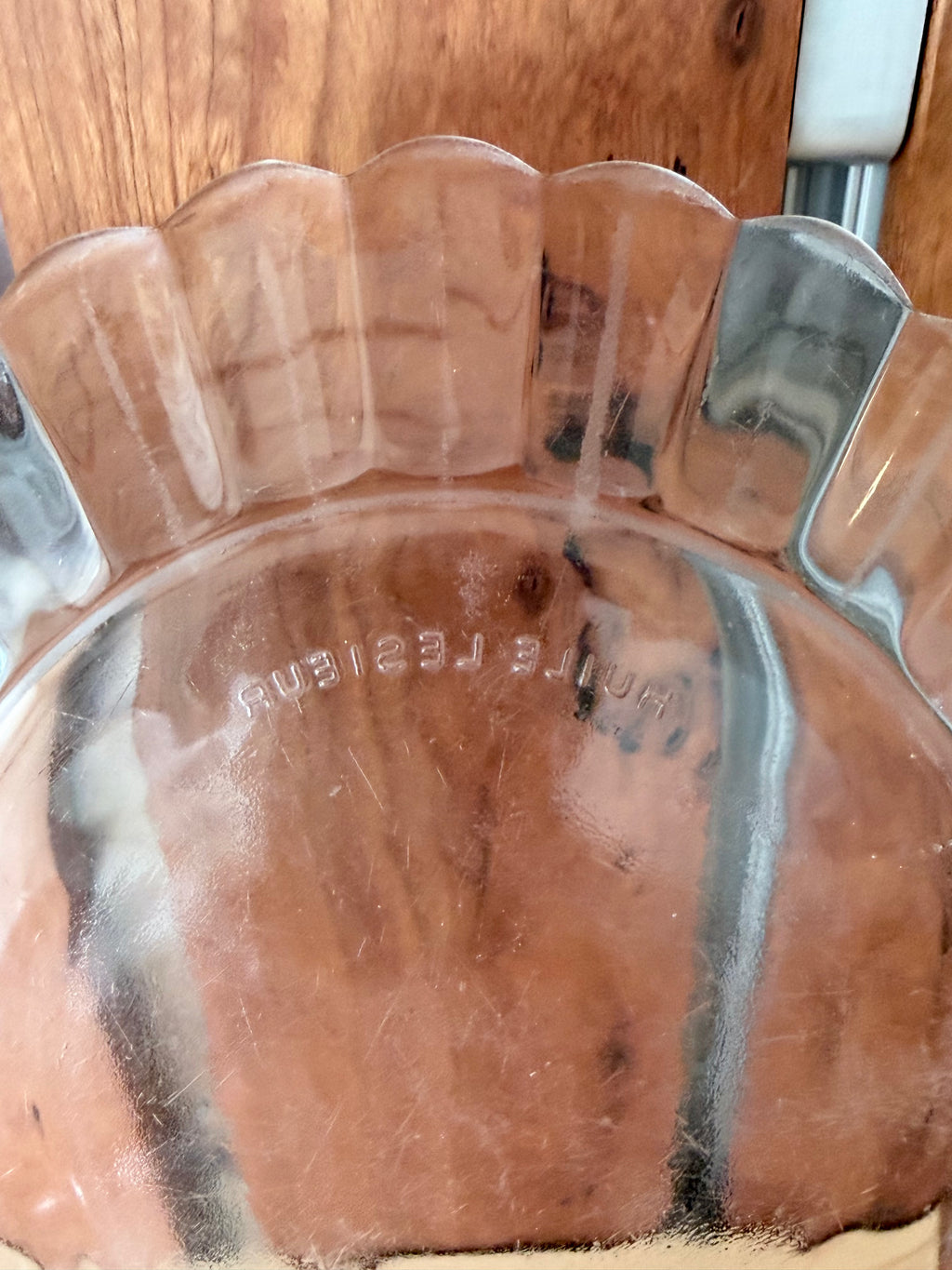 Clear Scalloped Dessert Plates (Sold Individually)