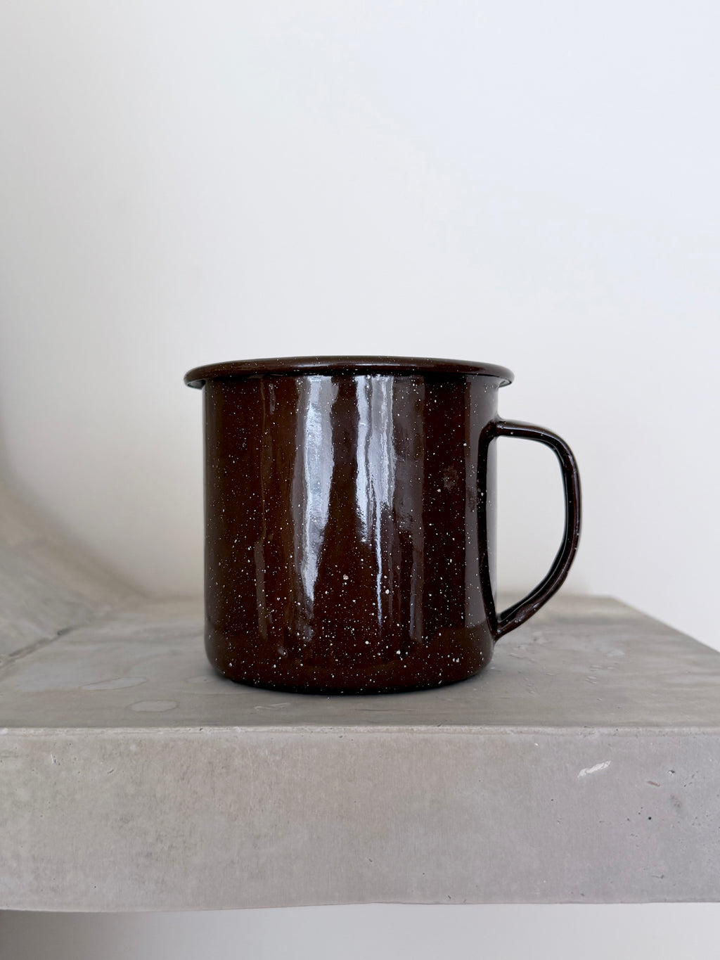 Brown Enamelware Mugs (set of 4)