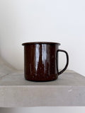 Brown Enamelware Mugs (set of 4)