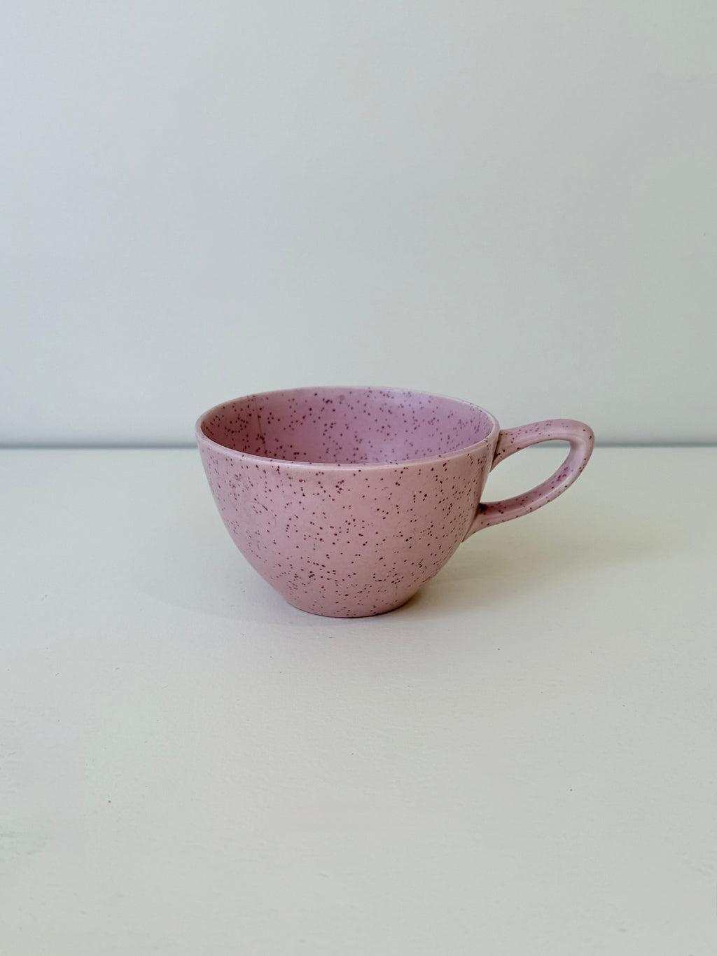 Monterey Pink Speckled Teacup (Sold Individually)
