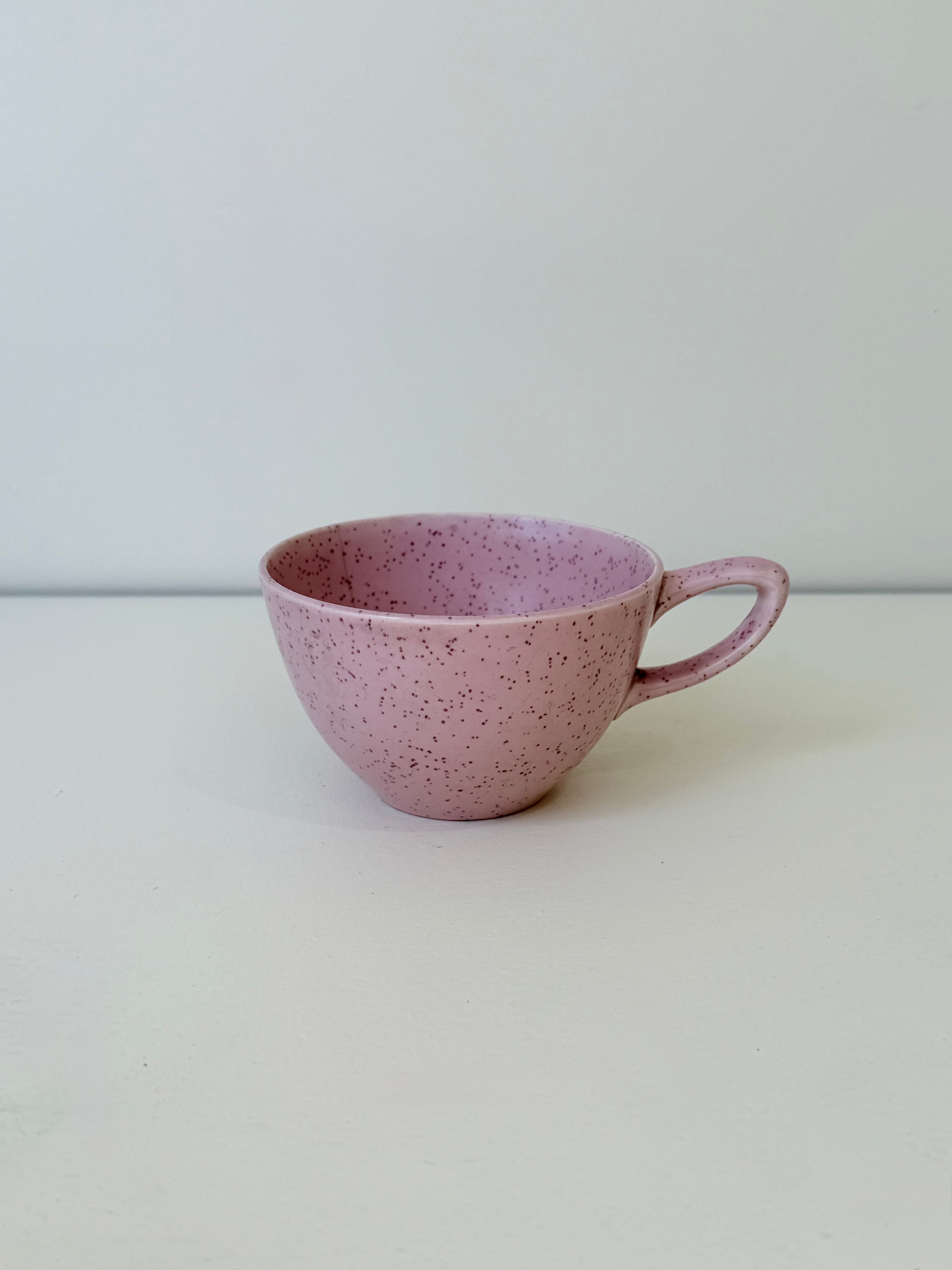 Monterey Pink Speckled Teacup (Sold Individually)