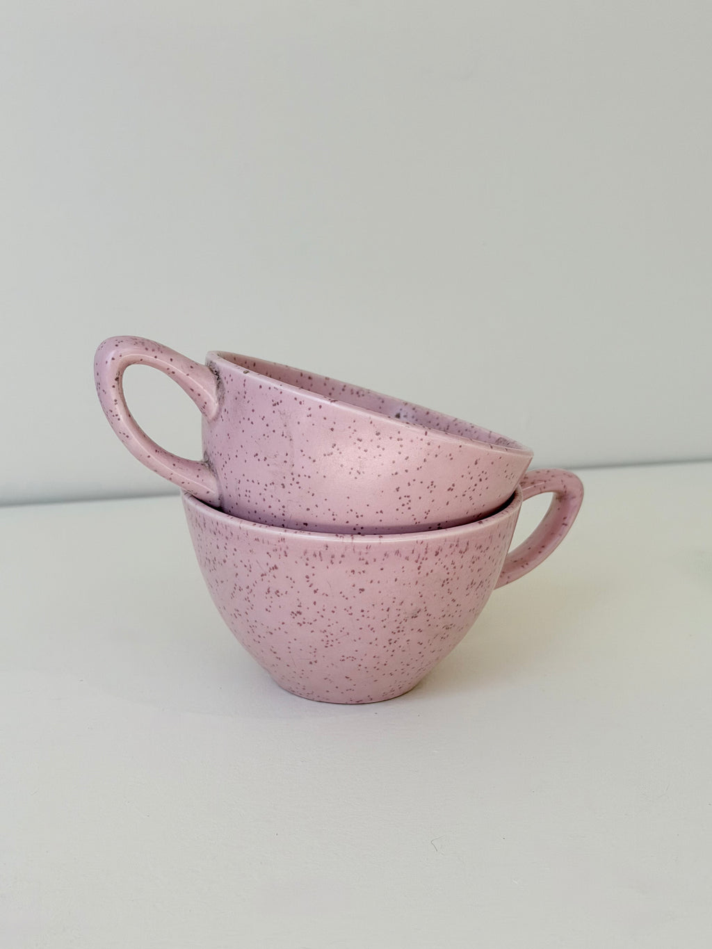 Monterey Pink Speckled Teacup (Sold Individually)