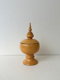 Mustard Wooden Pedestal Box