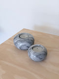 Marble Tealight Candleholders (Set of 2)