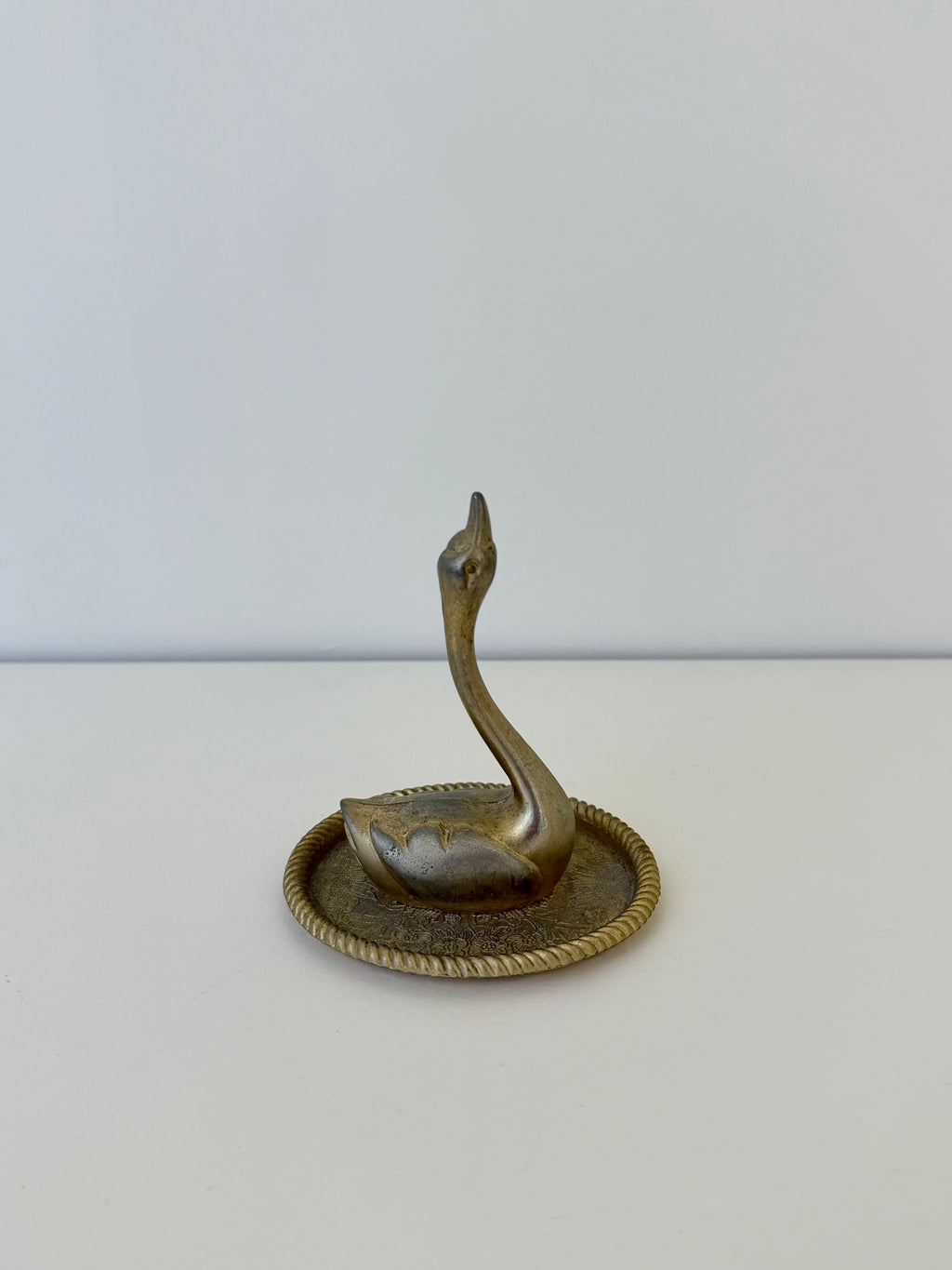 Brass Swan Ring Dish