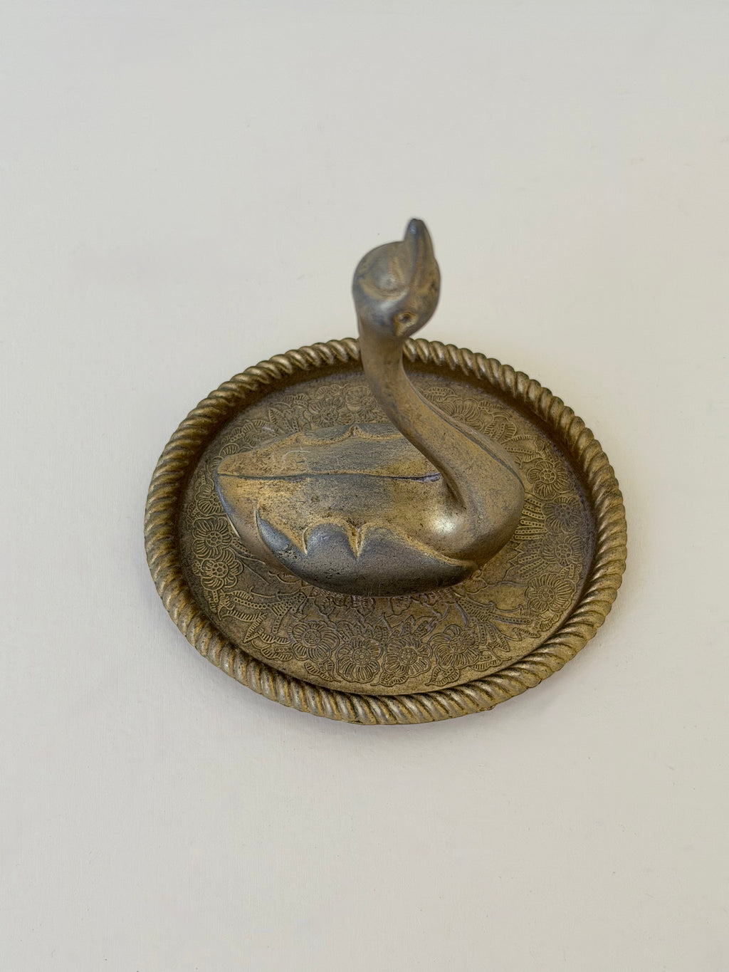 Brass Swan Ring Dish