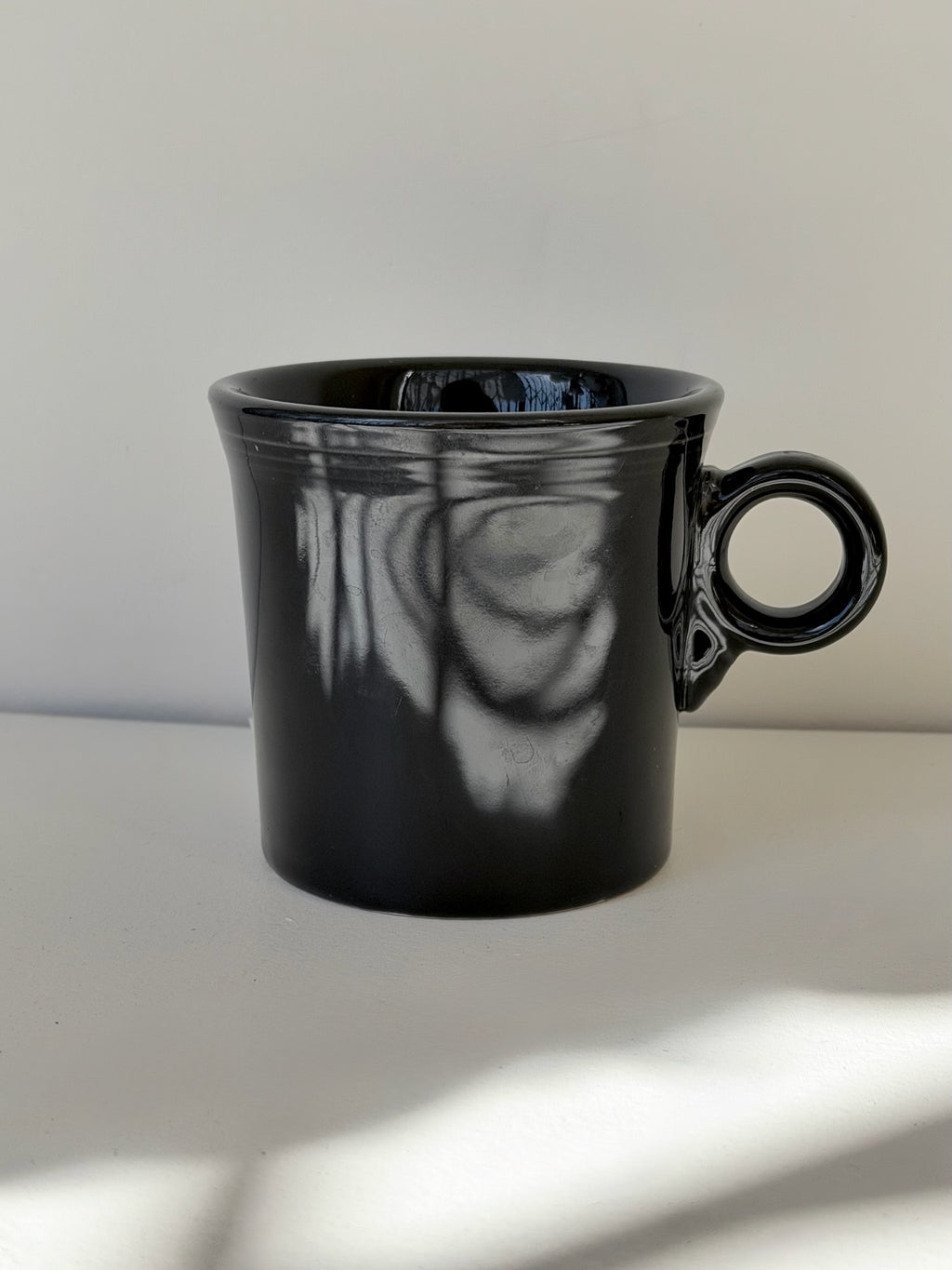 Fiesta Black Ring Handle Mug