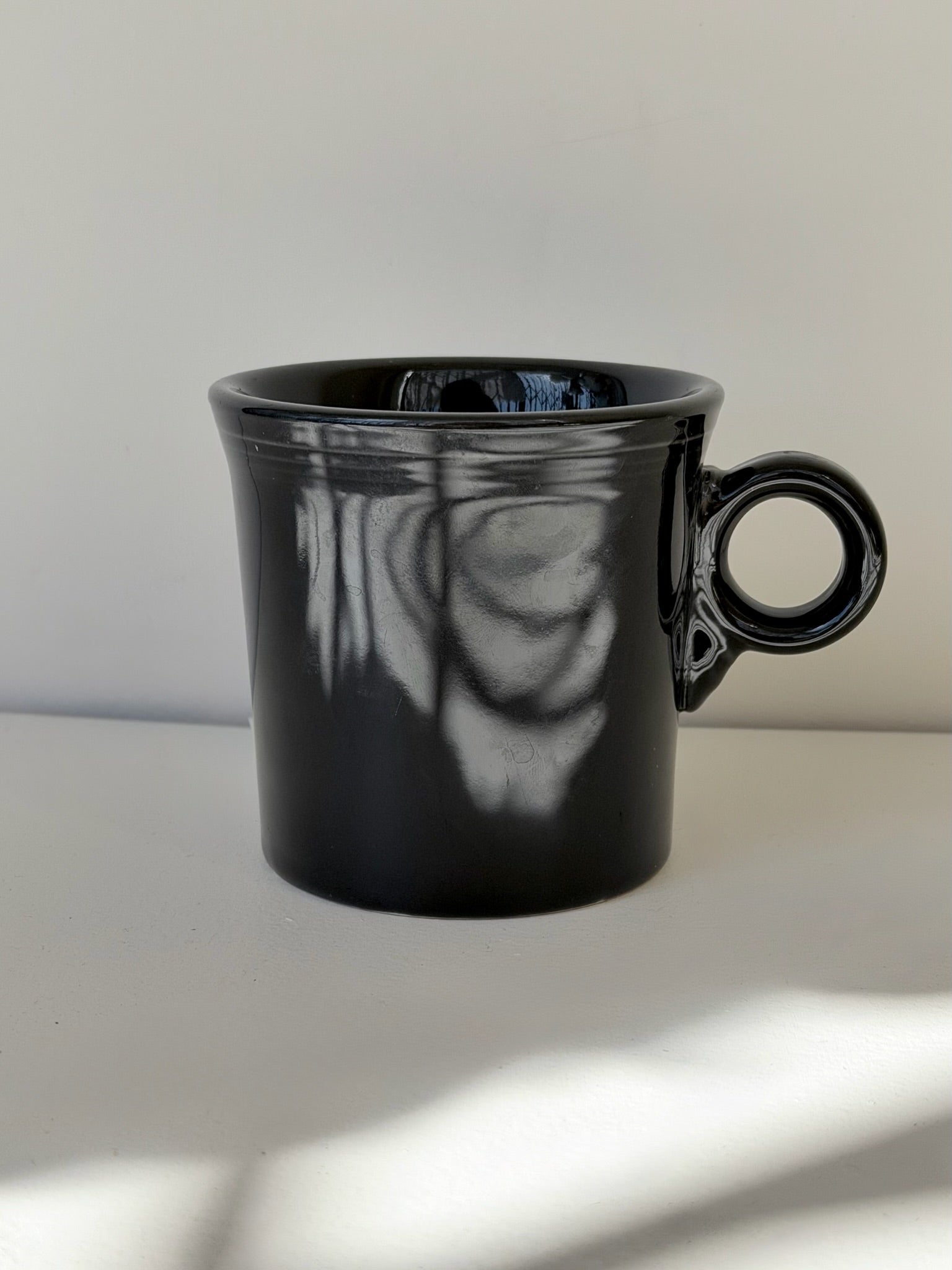 Fiesta Black Ring Handle Mug