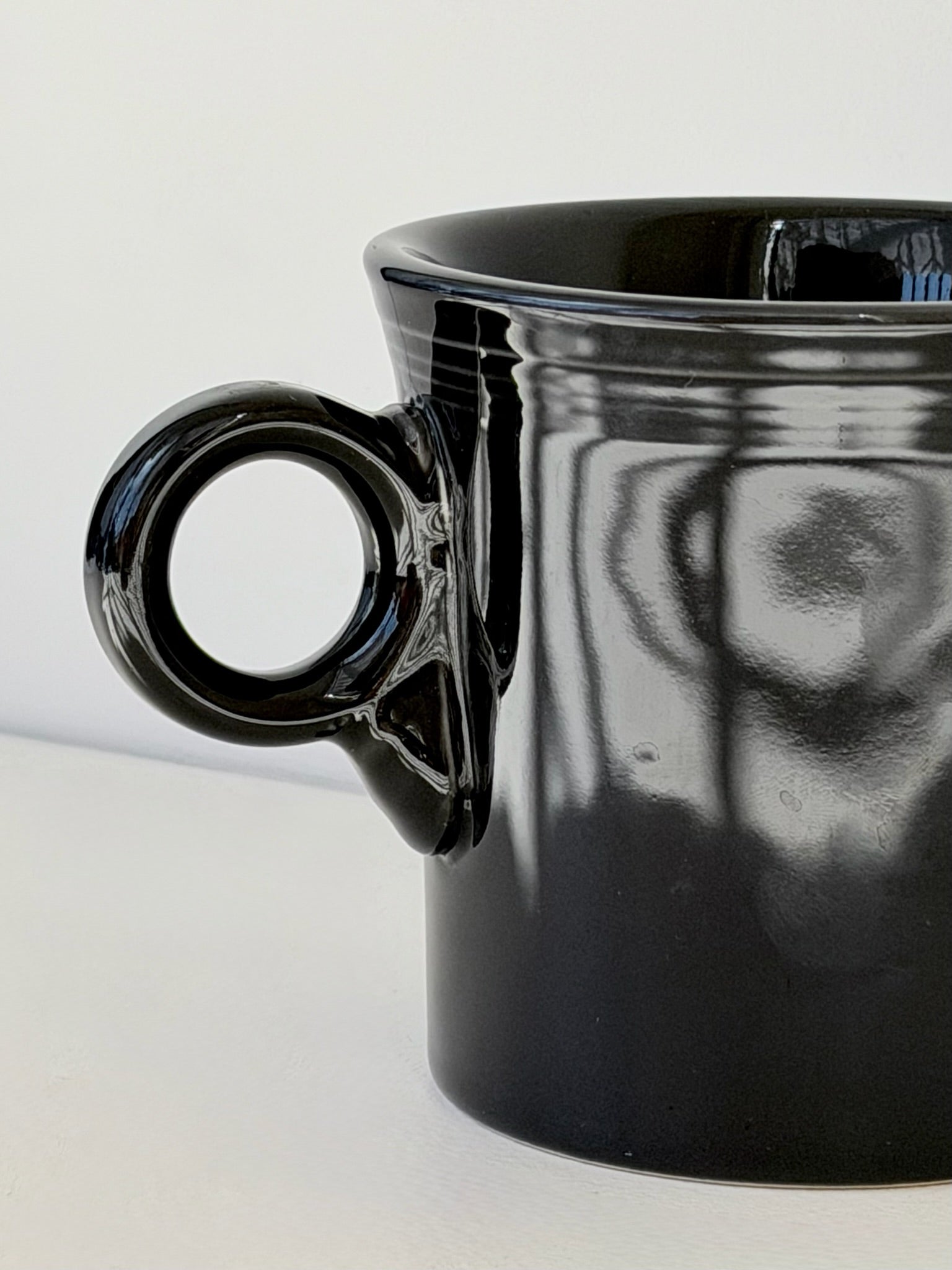 Fiesta Black Ring Handle Mug