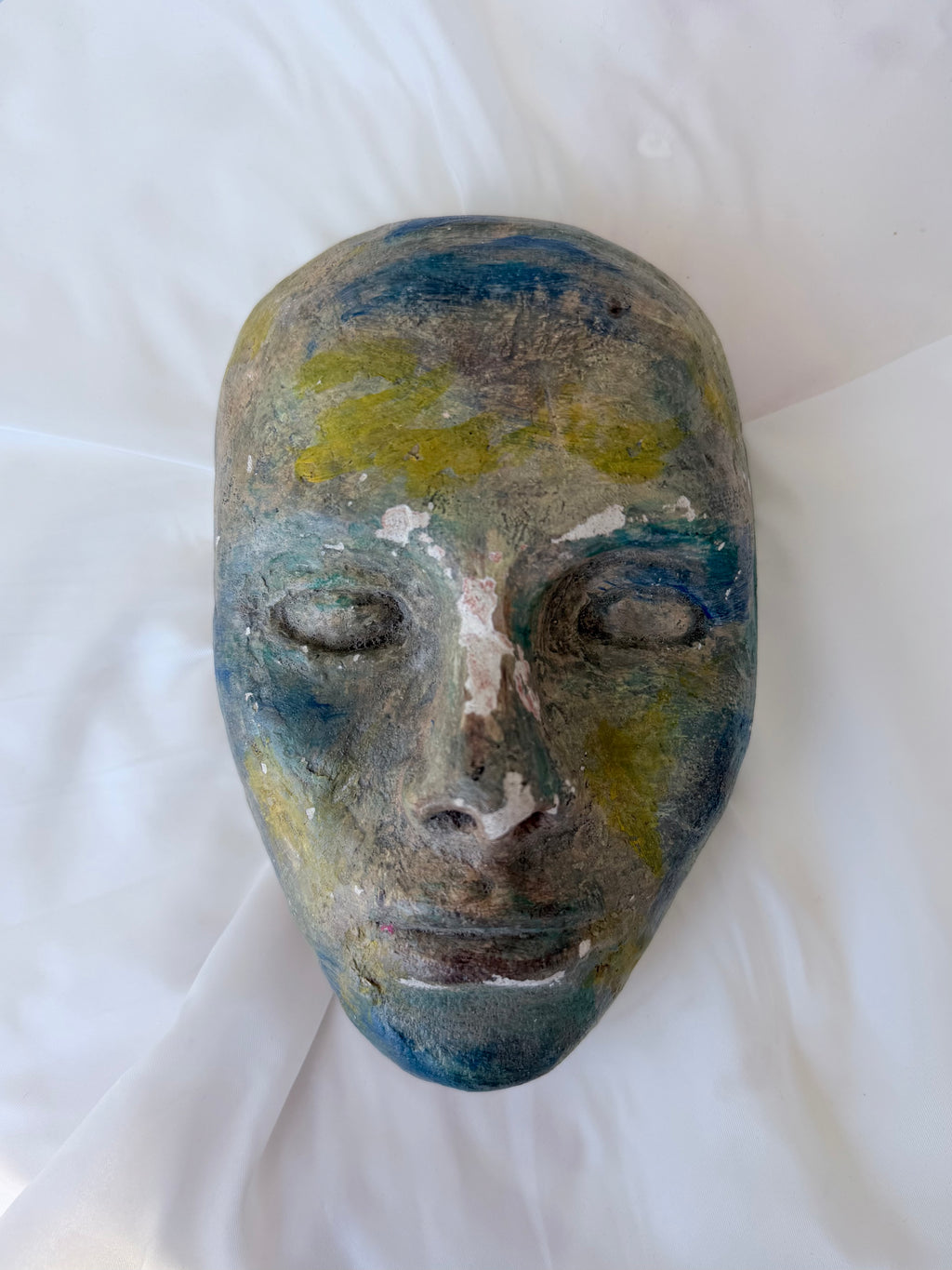 Painted Face Sculpture