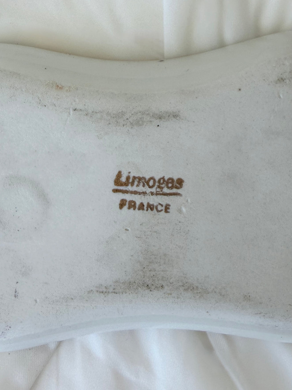 Limoges Porcelain Courting Scene Trinket Tray