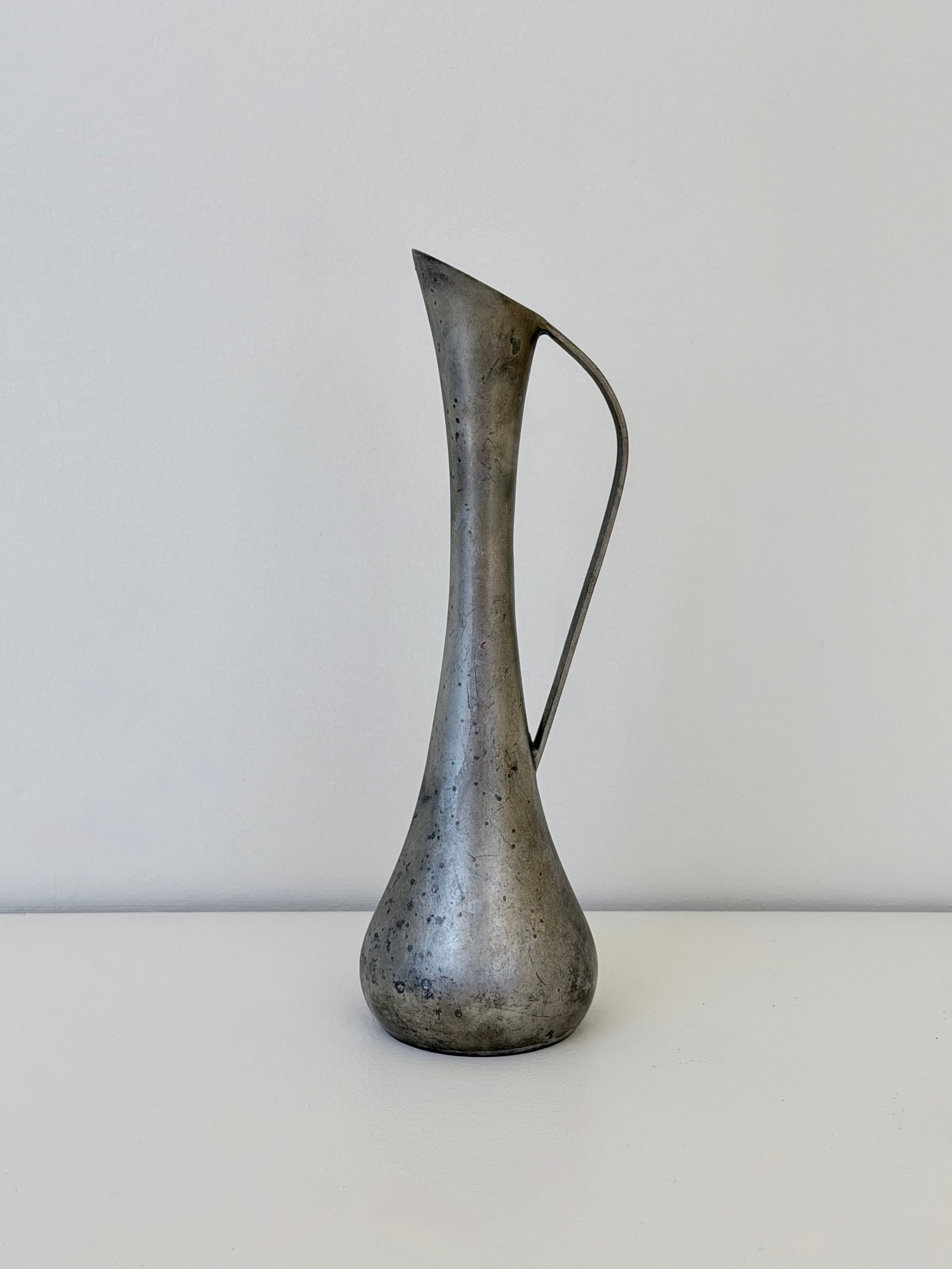 Sculptural Metal Pitcher
